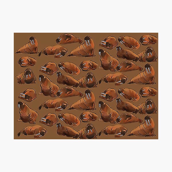Item preview, Pacific Walruses designed and sold by TheArtfulOlive.
