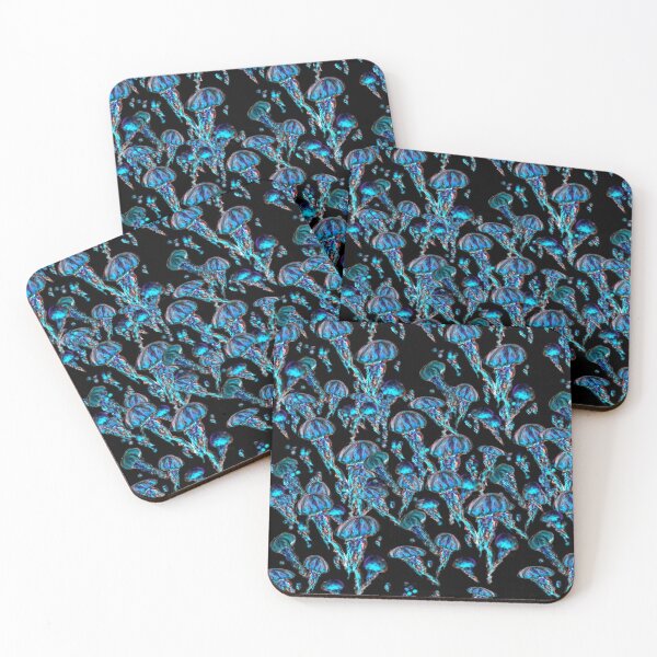 Item preview, Jellyfish Electric Blue designed and sold by lyndseyart.