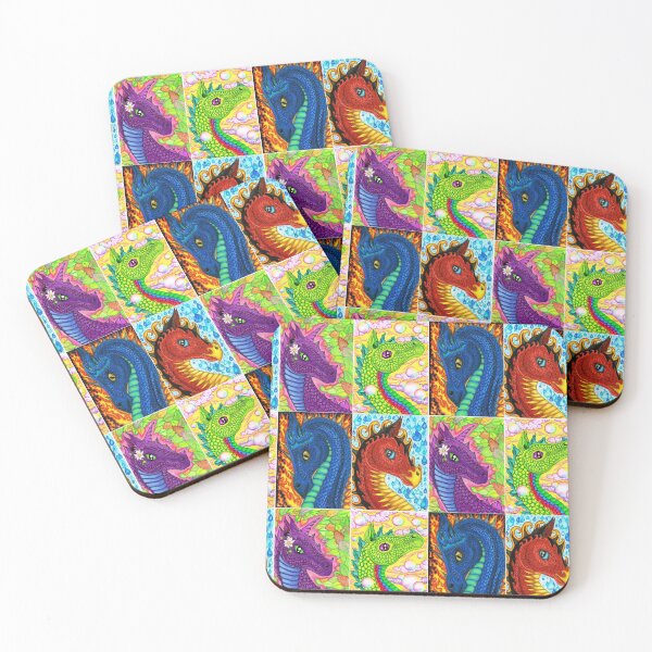 Item preview, 4 Elemental Dragons designed and sold by Melanie Jeyakkumar.