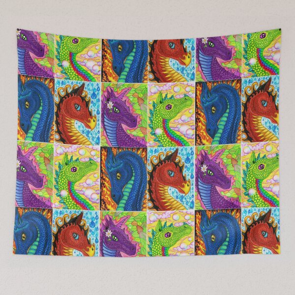 Item preview, 4 Elemental Dragons designed and sold by Melanie Jeyakkumar.