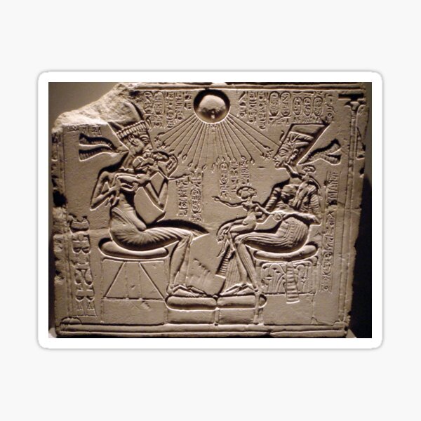 Pharaoh Akhenaten & Nefertiti Sticker