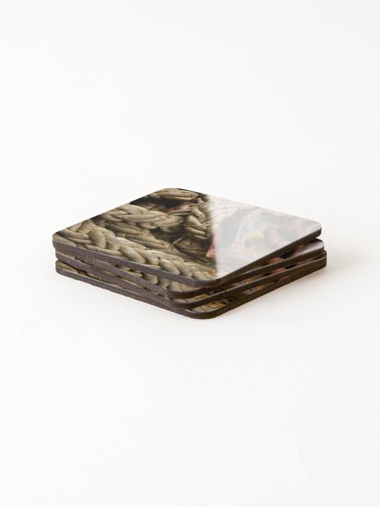 Thumbnail 4 of 5, Coasters (Set of 4), Ship Ropes designed and sold by AlexaZari.