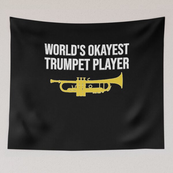 Item preview, WORLD'S OKAYEST TRUMPET PLAYER, Funny trumpet gift idea designed and sold by HEJAshirts.