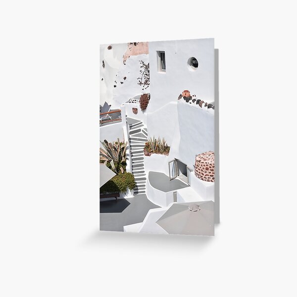 Architecture in Santorini Greeting Card