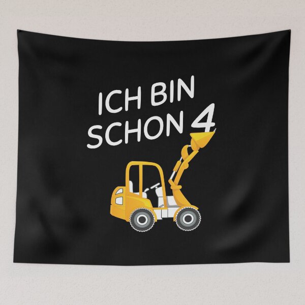 Item preview, Children's 4th birthday excavator 4 years construction site designed and sold by 1681830934131.