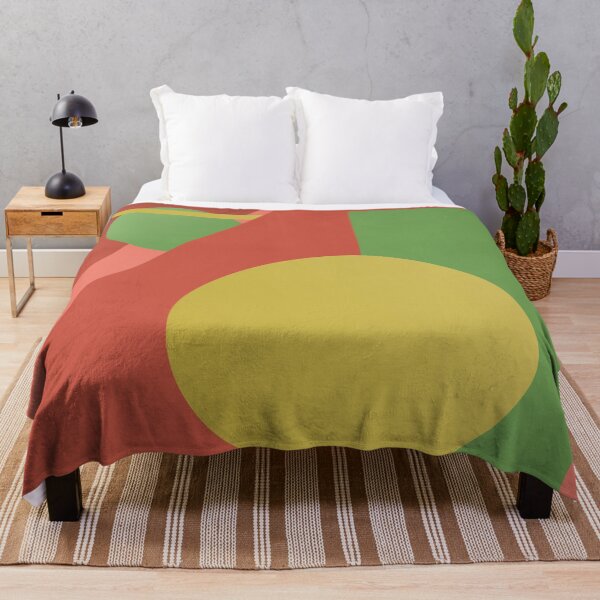 Item preview, Red geometric fantasy, circles and squares designed and sold by KMA Home Design.