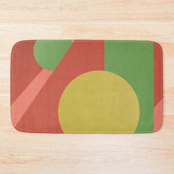 Item preview, Red geometric fantasy, circles and squares designed and sold by KMA Home Design.