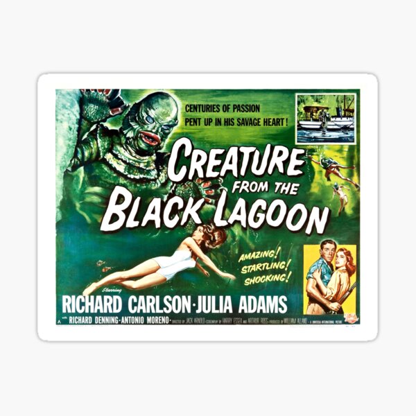 Artikel-Vorschau von KREATUR AUS DER SCHWARZEN LAGUNE Hollywood Horrorfilm Vintage Movie, designt und verkauft von retroposters.