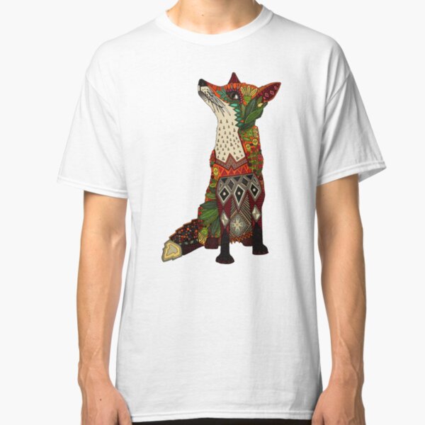 floral fox Classic T-Shirt