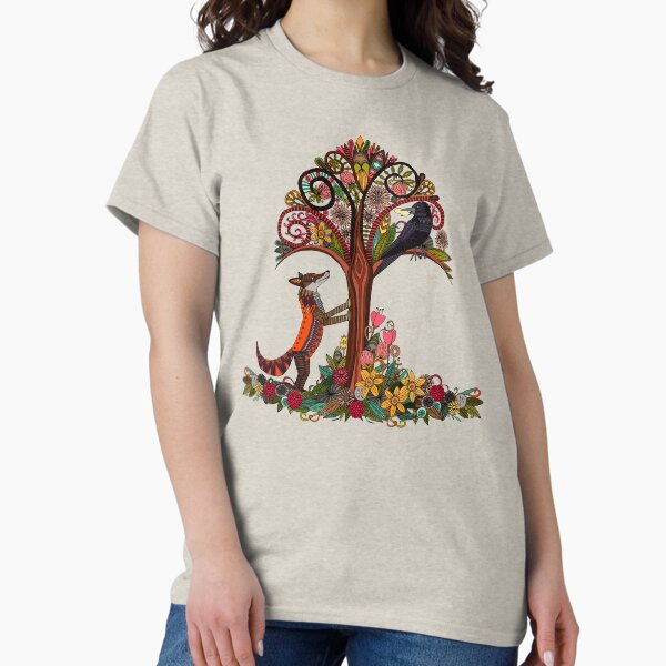 Item preview, fox and crow designed and sold by scrummy.
