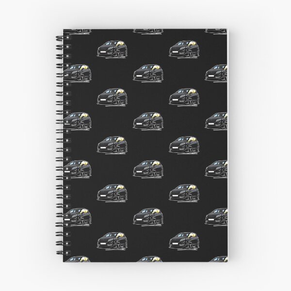 Item preview, Ford Fiesta ST (Mk8) Black - Caricature Car Art designed and sold by Yeomans Cartoons.