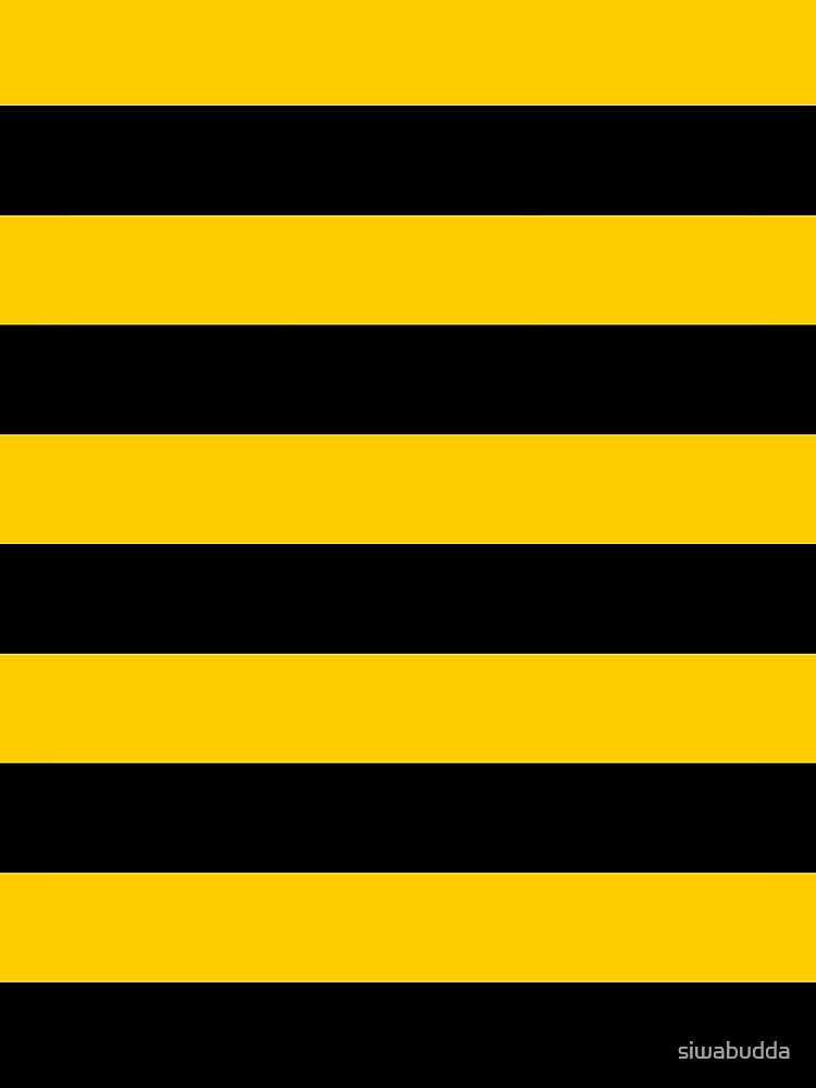 Bee pattern black and yellow stripes by siwabudda