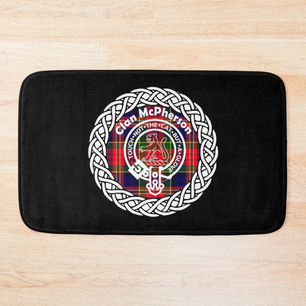 Item preview, Clan McPherson surname last name tartan crest badge designed and sold by BagTown Clans.