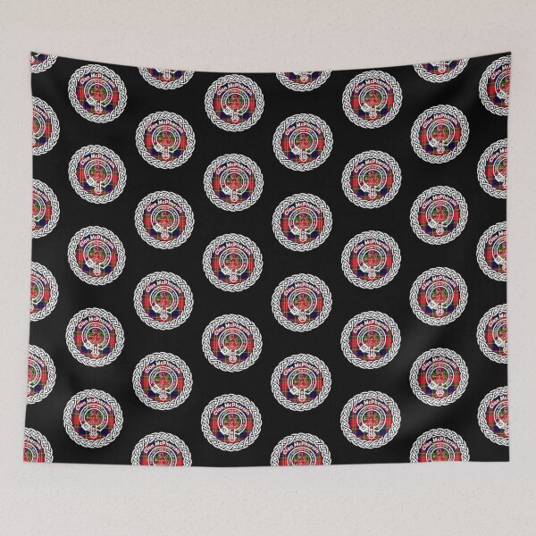 Item preview, Clan McPherson surname last name tartan crest badge designed and sold by BagTown Clans.
