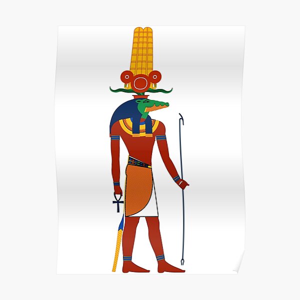 Sobek Ägyptische Götter Göttinnen Und Götter Poster Von Freshthreadshop Redbubble 2054