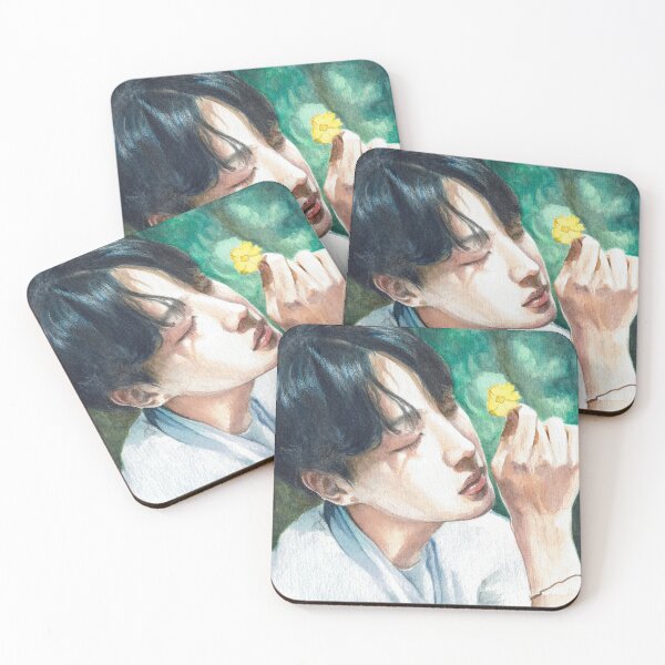 Item preview, Hoseok Seasons Greetings pintura de acuarela designed and sold by honeybangtann.