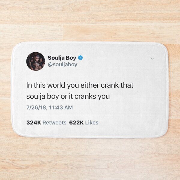 Item preview, Soulja Boy Tweet designed and sold by abbyksbubble.