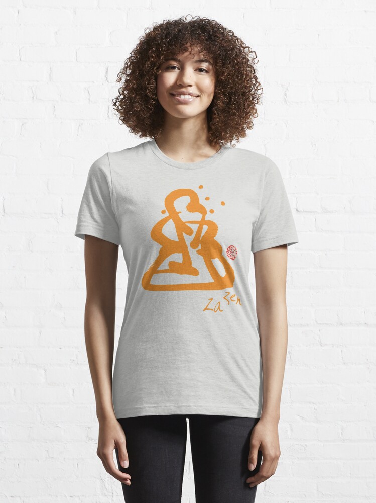 Alternate view of Za Zen - Orange Awakening Essential T-Shirt