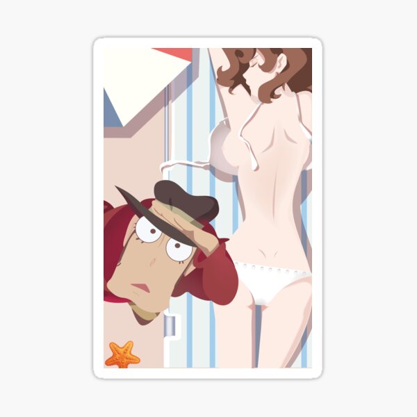 Kawaii Fujiko from Lupin the third Sticker