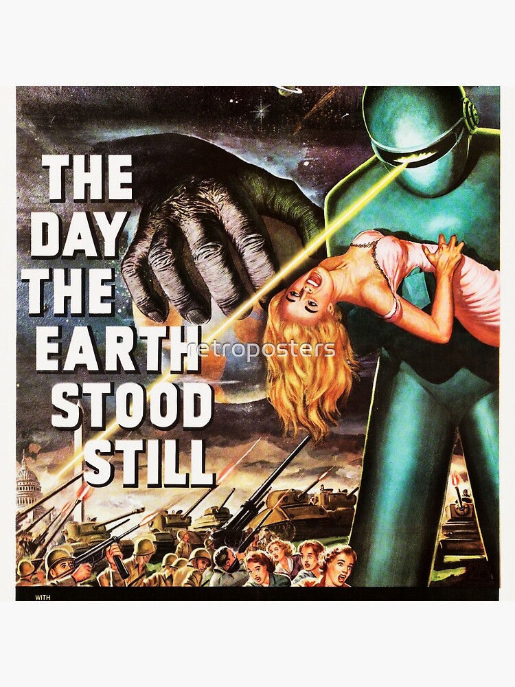 THE DAY THE EARTH STOOD STILL Hollywood Cult Sci Fi Vintage Movie Posters. by retroposters