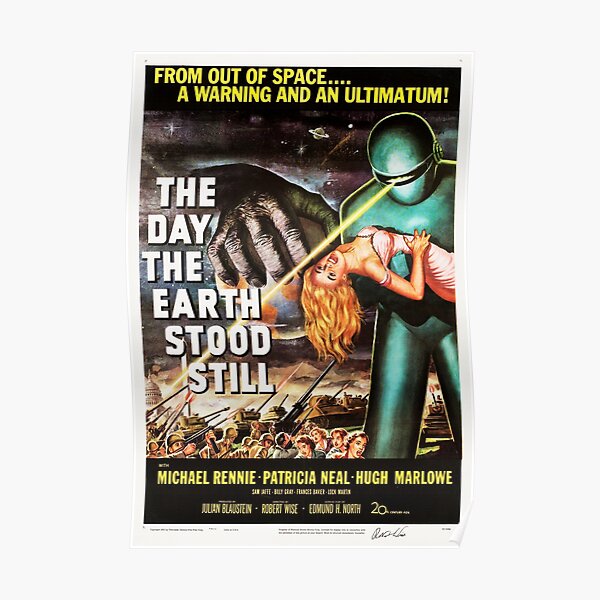 THE DAY THE EARTH STOOD STILL Hollywood Cult Sci Fi Vintage Movie Posters. Poster
