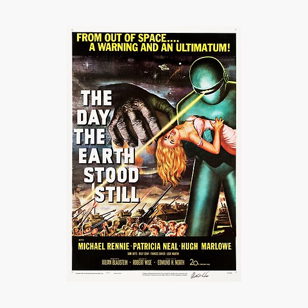 Item preview, THE DAY THE EARTH STOOD STILL Hollywood Cult Sci Fi Vintage Movie Posters. designed and sold by retroposters.