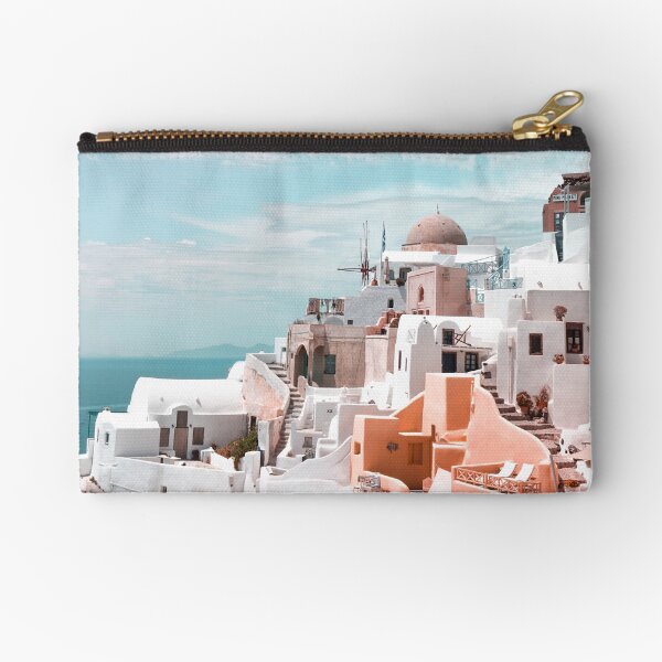 Santorini Oia Greece Zipper Pouch