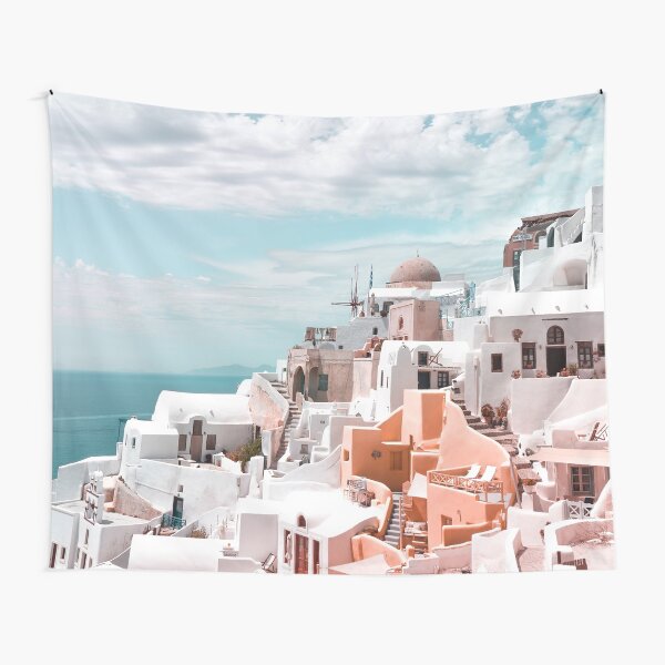 Santorini Oia Greece Tapestry