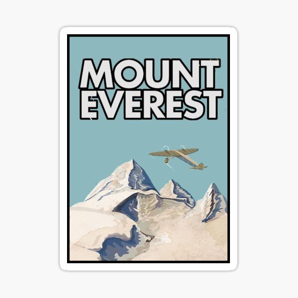 Item preview, MOUNT EVEREST : VINTAGE 1929 Air Travel Advertising Print designed and sold by posterbobs.