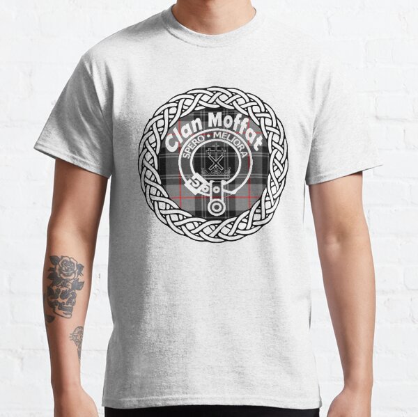 Clan Moffat surname last name tartan crest badge Classic T-Shirt