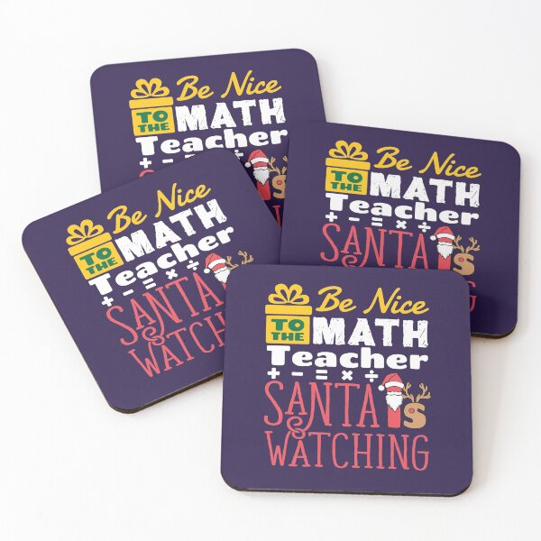 Item preview, Be Nice to the Math Teacher Santa is Watching designed and sold by jaygo.