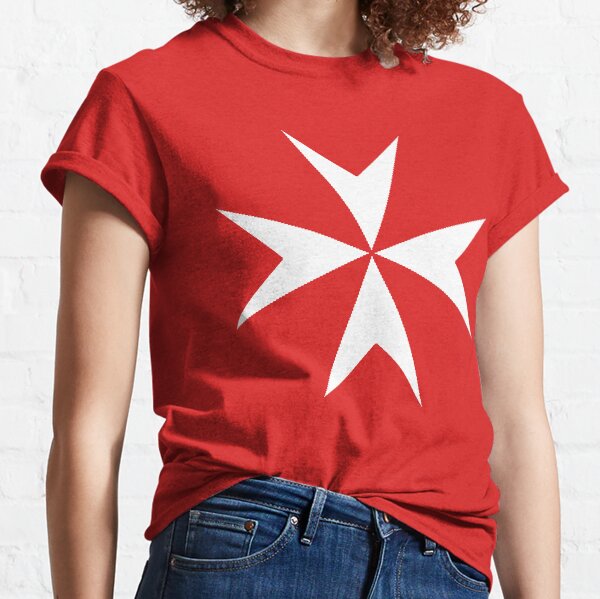 Cross of the Order of St. John. MALTA, MALTESE. Classic T-Shirt
