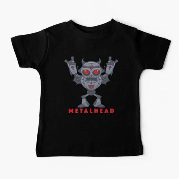 Item preview, Metalhead - Heavy Metal Robot Devil - With Text designed and sold by fizzgig.