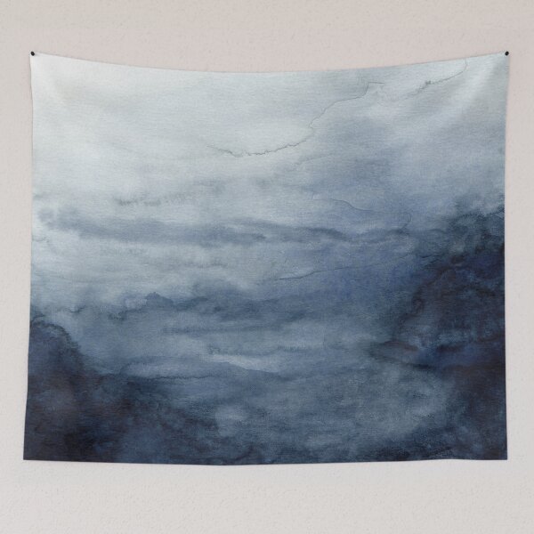 Item preview, Indigo Abstract Painting | No.2 designed and sold by Kris  Kivu.