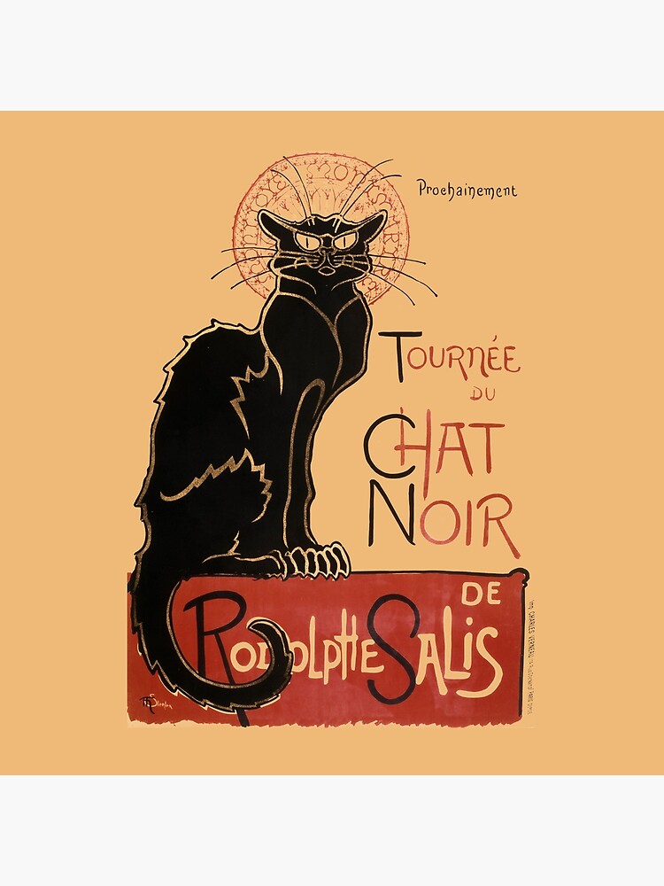 Tournée Du Chat Noir 1896 De Rodolphe Salis By Théophile Steinlen Tour Of Rodolphe Salis Chat Noir For Prints Posters Tshirts Tote Bag