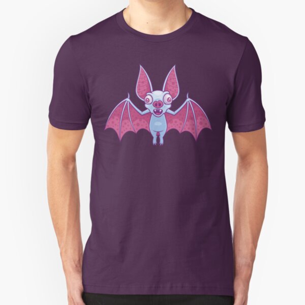 Albino Vampire Bat Slim Fit T-Shirt