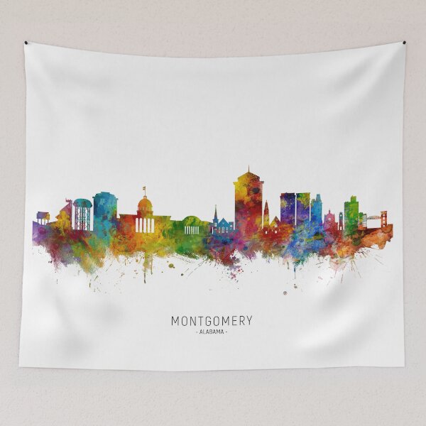 Item preview, Montgomery Alabama Skyline designed and sold by ArtPrints.