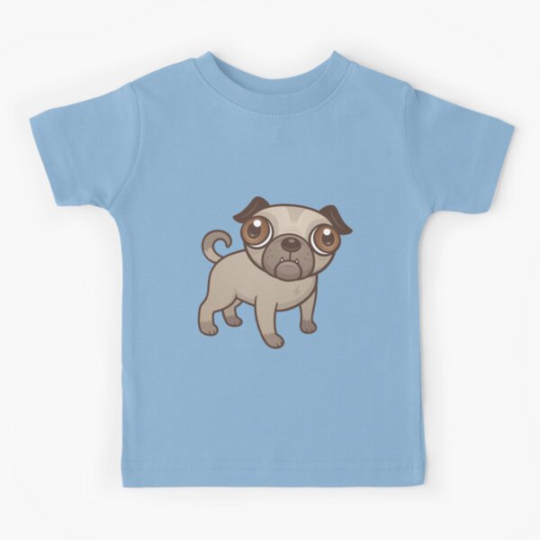 Pug Puppy Cartoon Kids T-Shirt