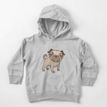 Pug Puppy Cartoon Toddler Pullover Hoodie