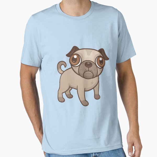 Dibujos animados de cachorro Pug Camiseta esencial