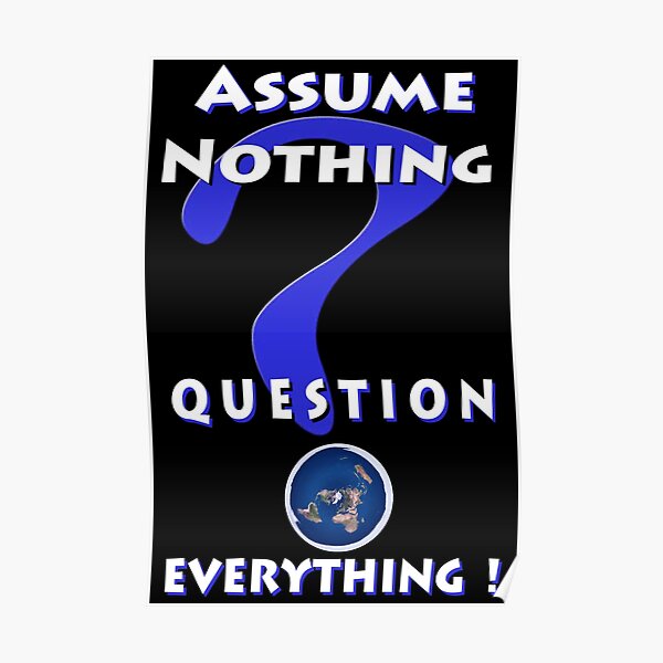Assume Nothing Question Everything! Poster
