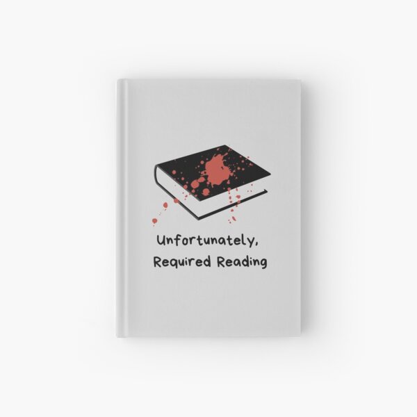 Unfortunately Required Reading Logo Hardcover Journal