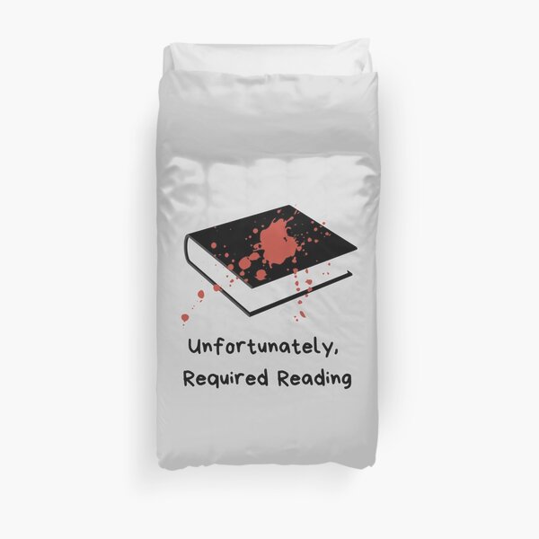 Unfortunately Required Reading Logo Duvet Cover
