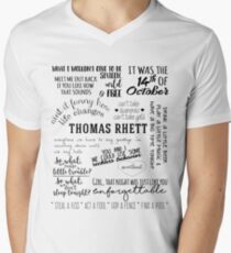 thomas rhett life changes album lyrics V-Neck T-Shirt