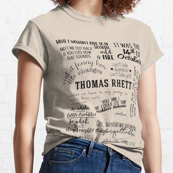 thomas rhett life changes album lyrics Classic T-Shirt