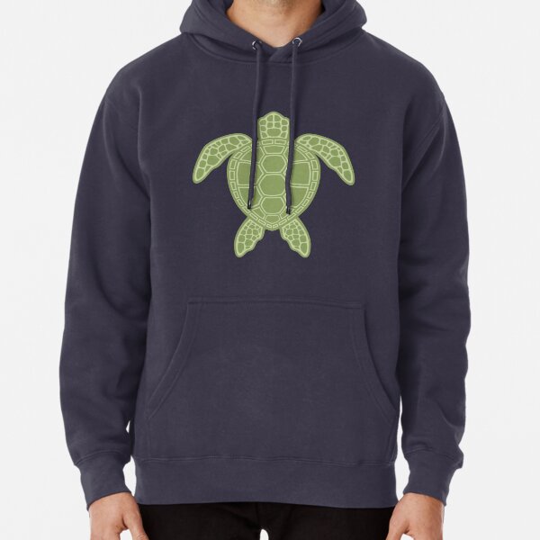 Green Sea Turtle Design Pullover Hoodie
