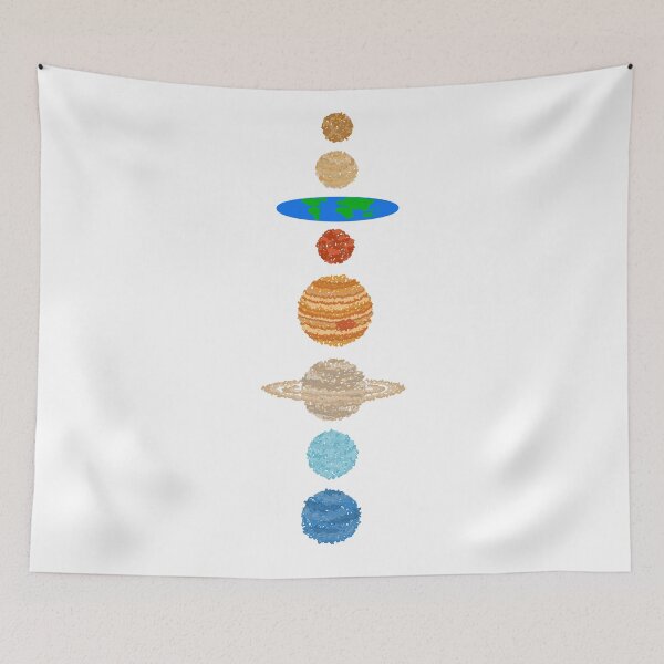 Item preview, Flat earth solar system (white) designed and sold by magaphie.