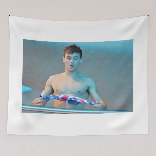 Item preview, Tom Daley 2016 with GB towel designed and sold by Katonym.