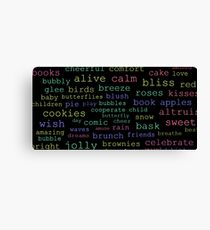 Witty with Words Canvas Print