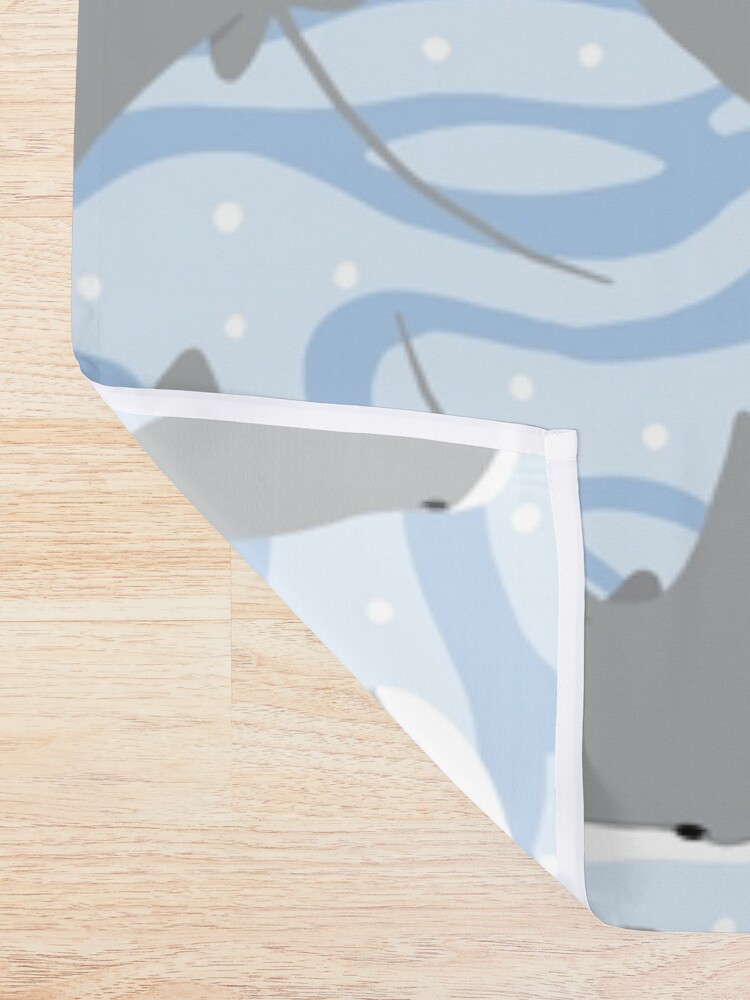 Alternate view of Stingrays - Cownose Ray - Sticker Pack Shower Curtain